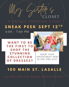 My Sister's Closet VIP Appointment